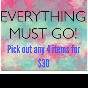 4 Items for $30 or best offer!